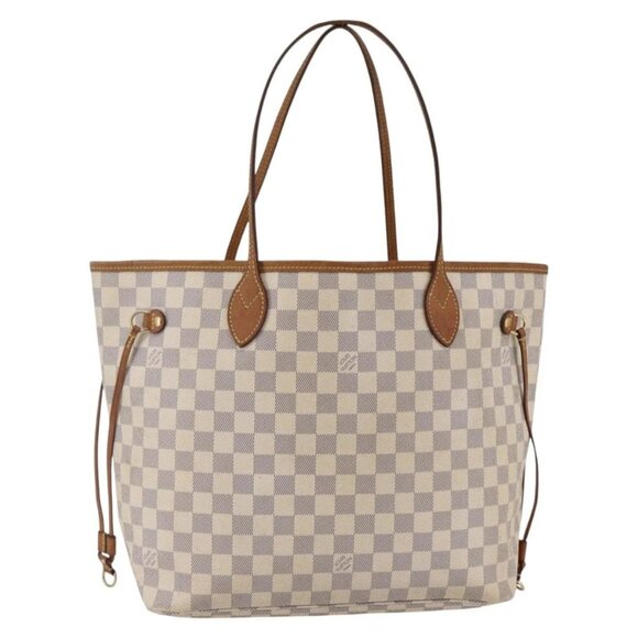 LOUIS VUITTON Damier Azur Neverfull MM Tote Bag N41605 LV Auth 142487 - Picture 2 of 16